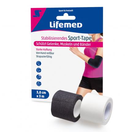 Lifemed Stabilisierendes Sport - Tabe 3m x 3,8 cm