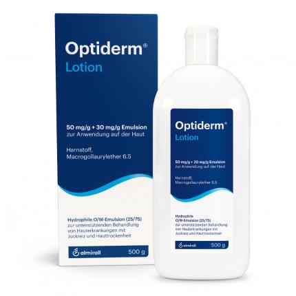 Optiderm Lotion bei Juckreiz und trockener Haut