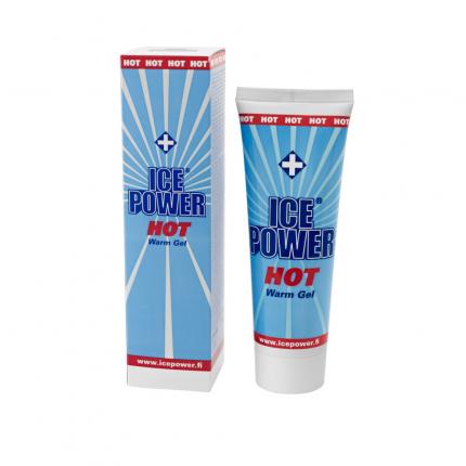 ICE POWER Hot Warm Gel in Verkaufsverpackung