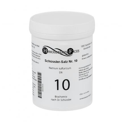HOMOEOPATHIEFUCHS Schüssler-Salz Nummer 10 Natrium sulfuricum D6 Biochemie