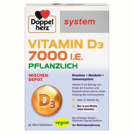 Doppelherz system Vitamin D3 7000 I.E. PFLANZLICH