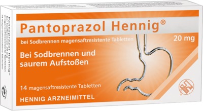 Pantoprazol Hennig bei Sodbrennen 20mg