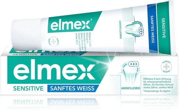 elmex SENSITIVE SANFTES WEIß Zahnpasta