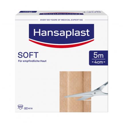 Hansaplast SOFT Pflaster 4 cm x 5m