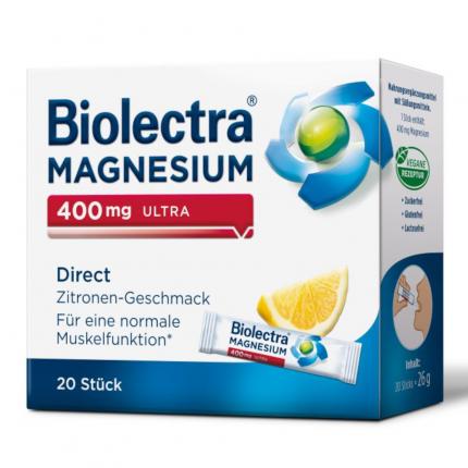 Biolectra MAGNESIUM 400mg ULTRA Direct Zitrone