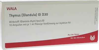 WALA Thymus Glandula GL D 30 Ampullen