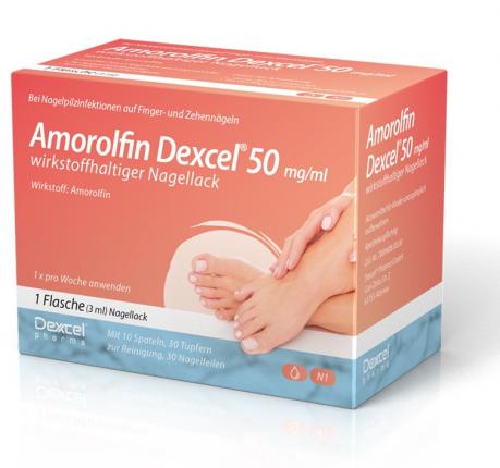 Amorolfin Dexcel 50mg/ml gegen Nagelpilz