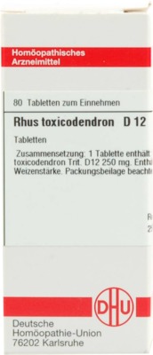 RHUS TOXICODENDRON D 12 Tabletten