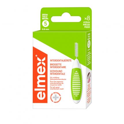 elmex INTERDENTALBÜRSTEN grün, Größe 5 0,8mm