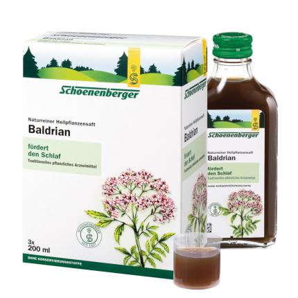 Baldrian naturreiner Heilpflanzensaft Schoenenberger