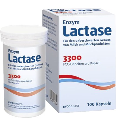 Enzym Lactase 3.300 FCC 200 mg Kapseln