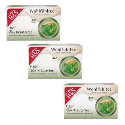 H&amp;S Wohlfühltee Bio Kräutertee 3er Set