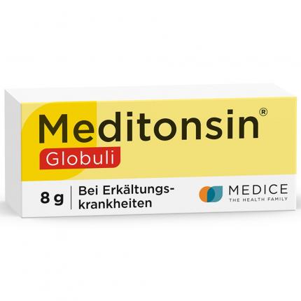 Meditonsin Globuli 8 g bei ersten Anzeichen einer Erkältung