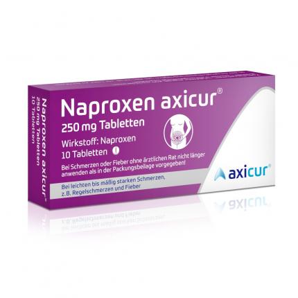 Naproxen axicur 250 mg Tabletten bei Regelschmerzen