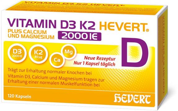 VITAMIN D3 K2 HEVERT 2000 I.E.