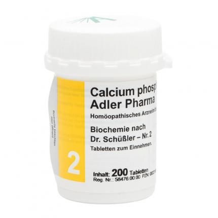 Calcium phosphoricum D6 Adler Pharma Biochemie nach Dr. Schüßler Nr.2, Tablette