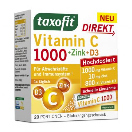 taxofit DIREKT Vitamin C 1000 + Zink + D3