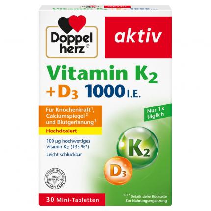 Doppelherz aktiv Vitamin K2+D3 1000 I.E.