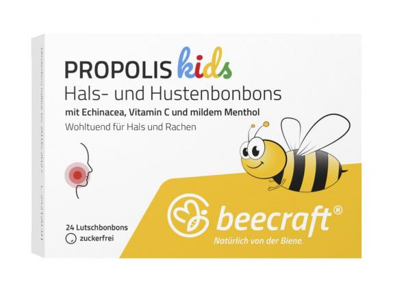 beecraft PROPOLIS kids Hals- und Hustenbonbons