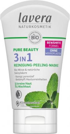 Lavera Pure Beauty 3in1 Reinigung Peeling Maske