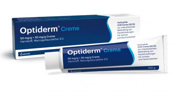 Optiderm Creme bei Juckreiz und trockener Haut