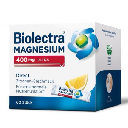 Biolectra MAGNESIUM 400 mg ULTRA Direct Zitrone