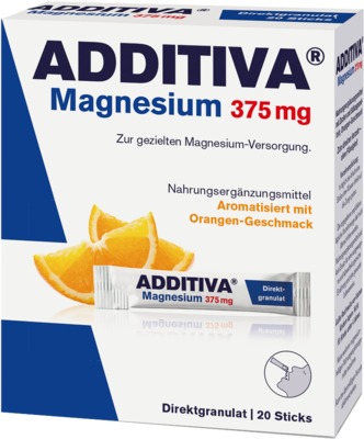 ADDITIVA Magnesium 375 mg Sticks Orange