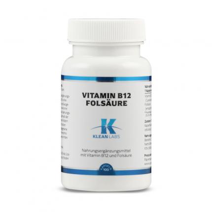 KLEAN LABS VITAMIN B12 FOLSÄURE