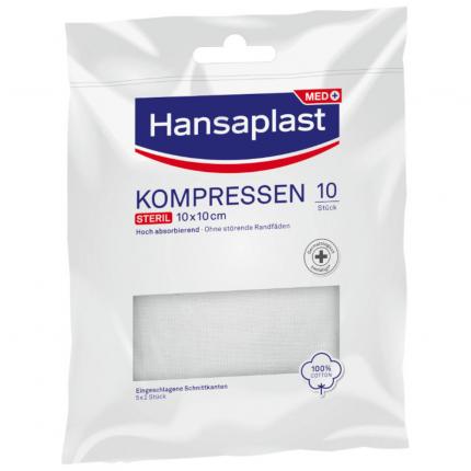 Hansaplast KOMPRESSEN STERIL 10x10 cm