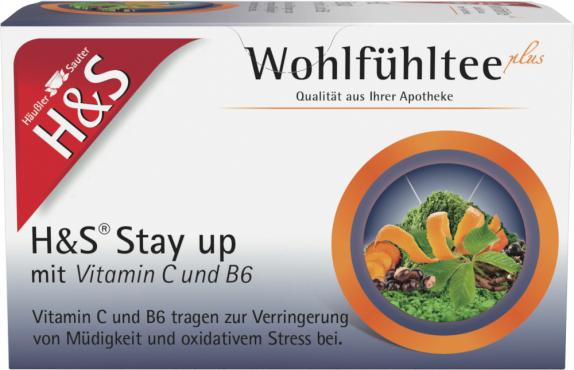 H&amp;S Wohlfühltee Stay up mit Vitamin C und B6