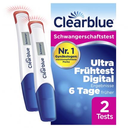 Clearblue Schwangerschaftstest ULTRA FRÜHTEST DIGITAL 2er